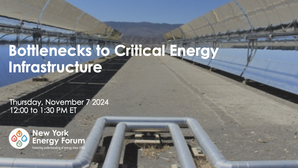 Bottlenecks to Critical Energy Infrastructure